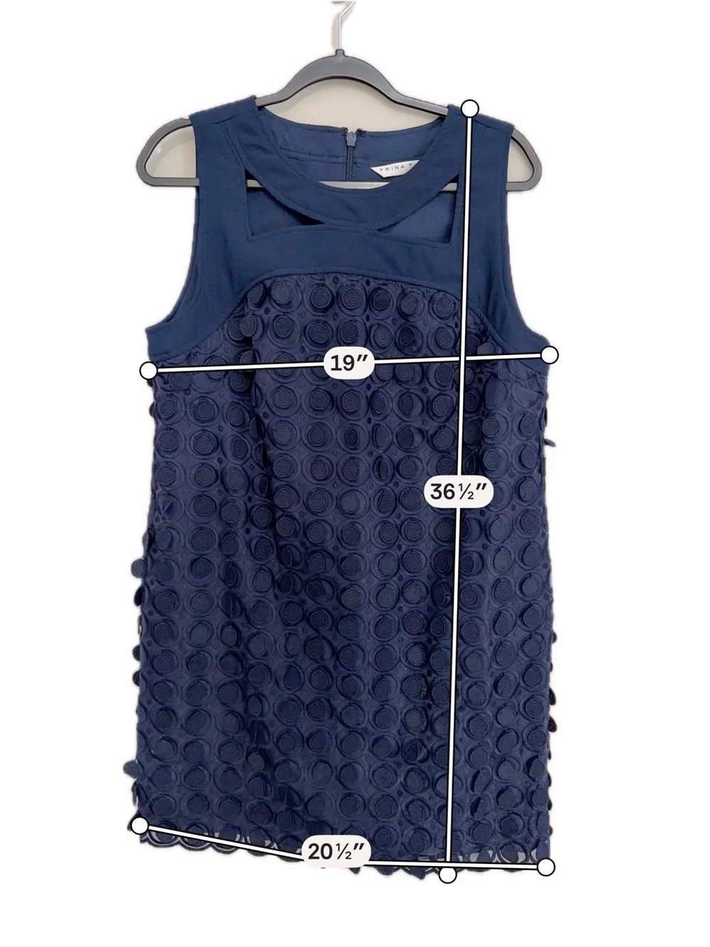 Womens Trina Turk Bev 2 Cutout Woven Paillette Mini Dress Like New Condition 12